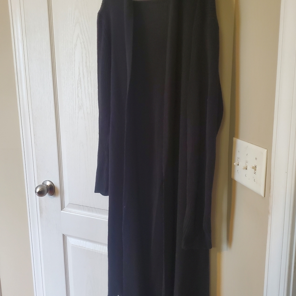 BLack Duster Sweater